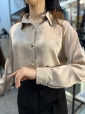 شومیز زنانه مدل پاپیون لخت و ریزشی کد 077