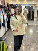 ترنچ کت زنانه مدل سانتانا گرم بالا کد 052