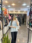 تیشرت باکسی زنانه مدل راه راه فری سایز کد 0109