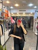 شومیز لنین زنانه مدل دوخت برجسته فری سایز کد ۰۱۰۷